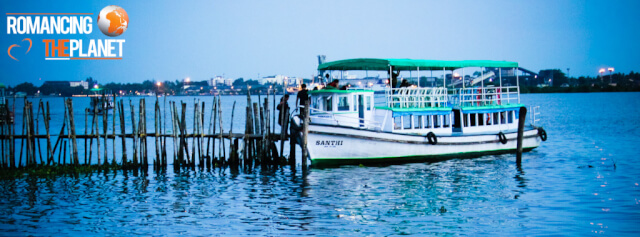 Ferry in Arabian waters at Kochi, kerala