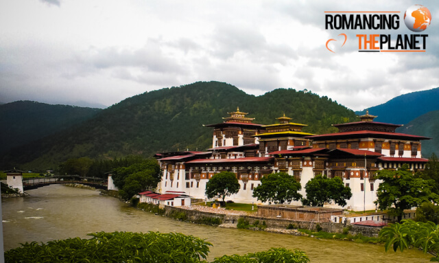 Punakha Dzong located in the Punakha Dzongkhag of Bhutan