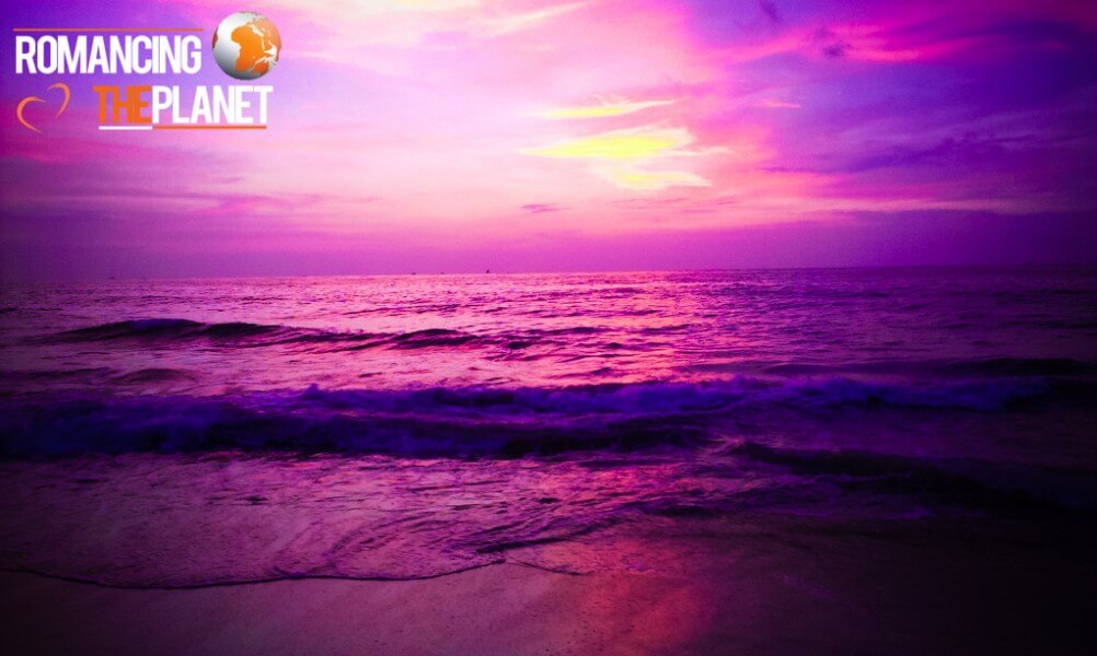 Beautiful evening sunset at the Negombo Beach