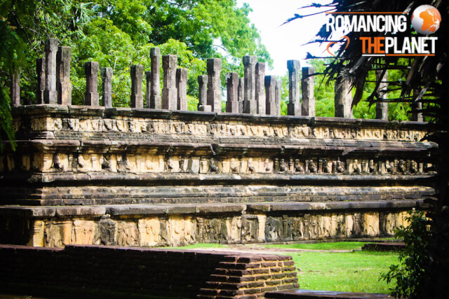 The ancient ruins of Polonnaruwa