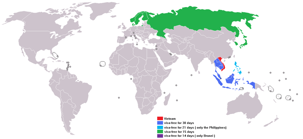 Vietnam Visa Free Countries