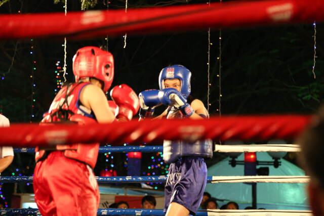 Boxing competition in 29-4 park, HCMC