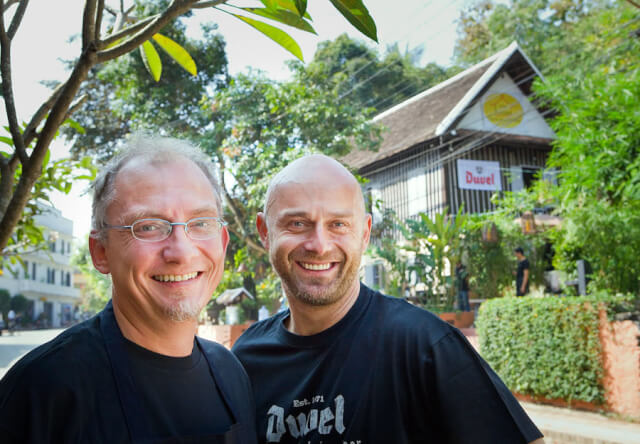 Founders of The House restaurant in Luang Prabang