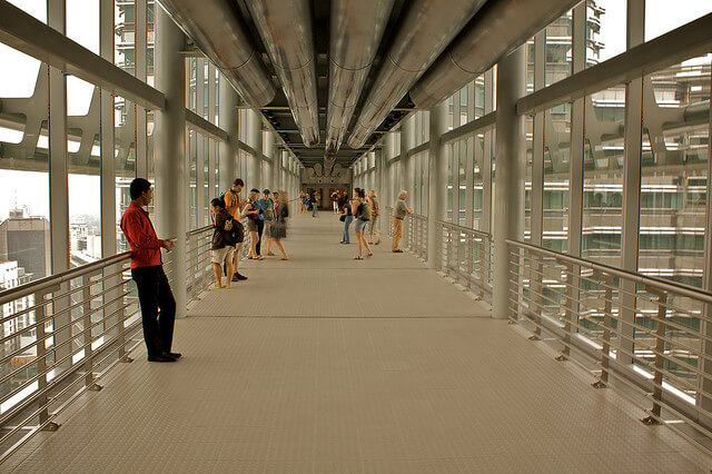Inside view of the Skybridge. Photo Source