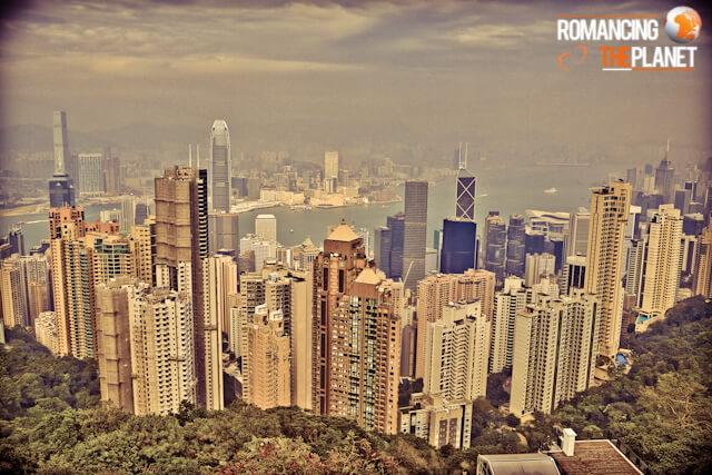 Hong Kong's skyline viewed from Victoria  Peak