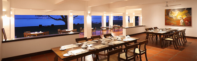 Blue Lagoon restaurant with great views of Negombo Lagoon