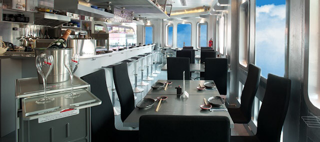 Interiors of Sushi Airways resembels a D-7 aircraft